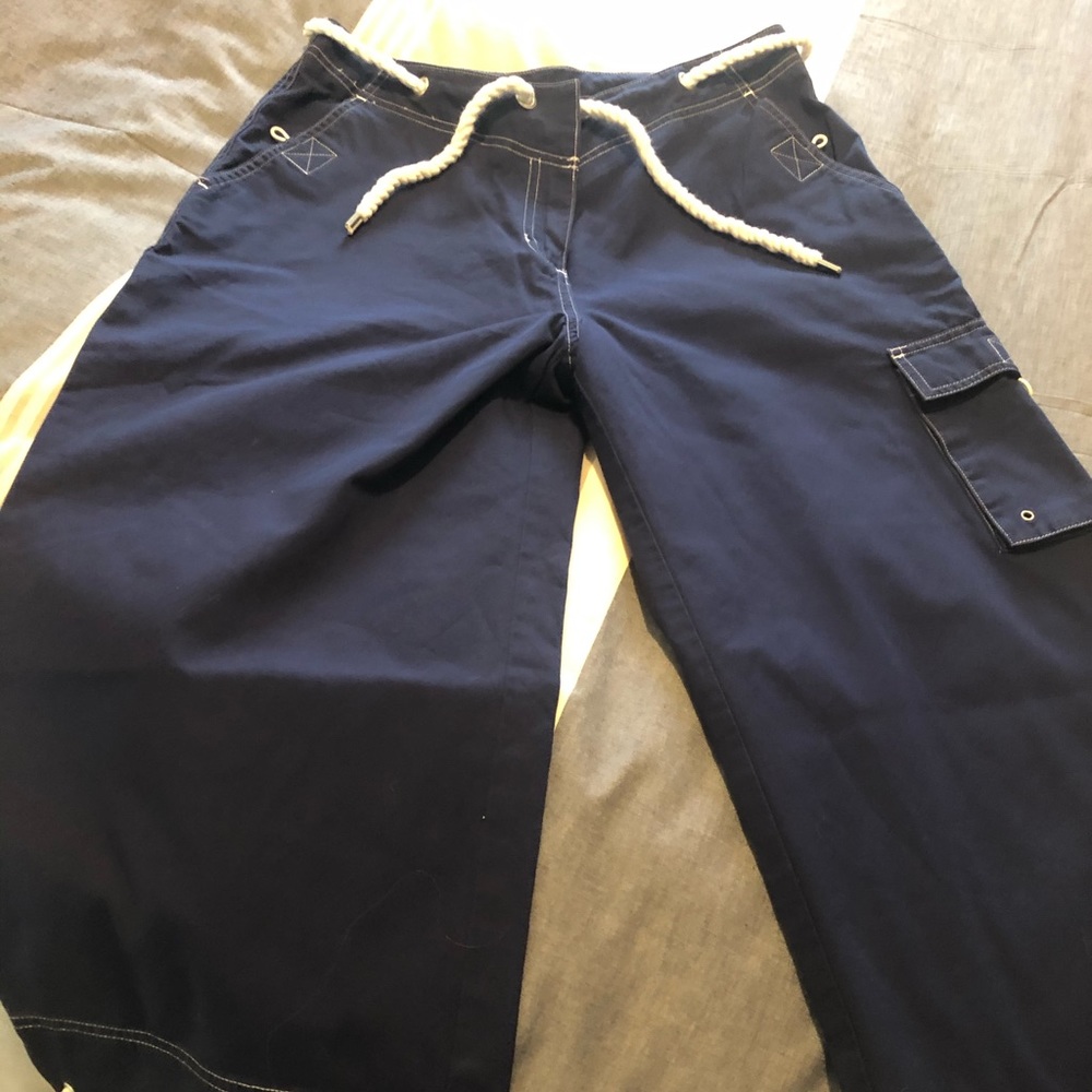 Ralph Lauren Blue Cropped Ankle Pants